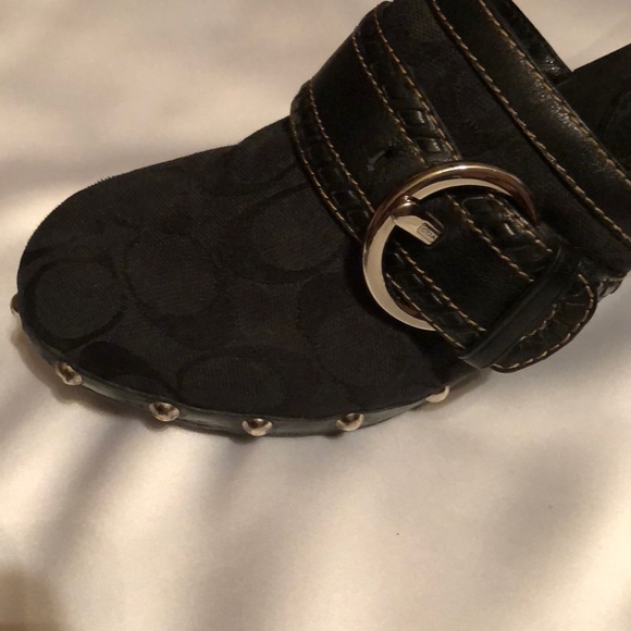 Coach Black Clogs - Picture 3 of 4